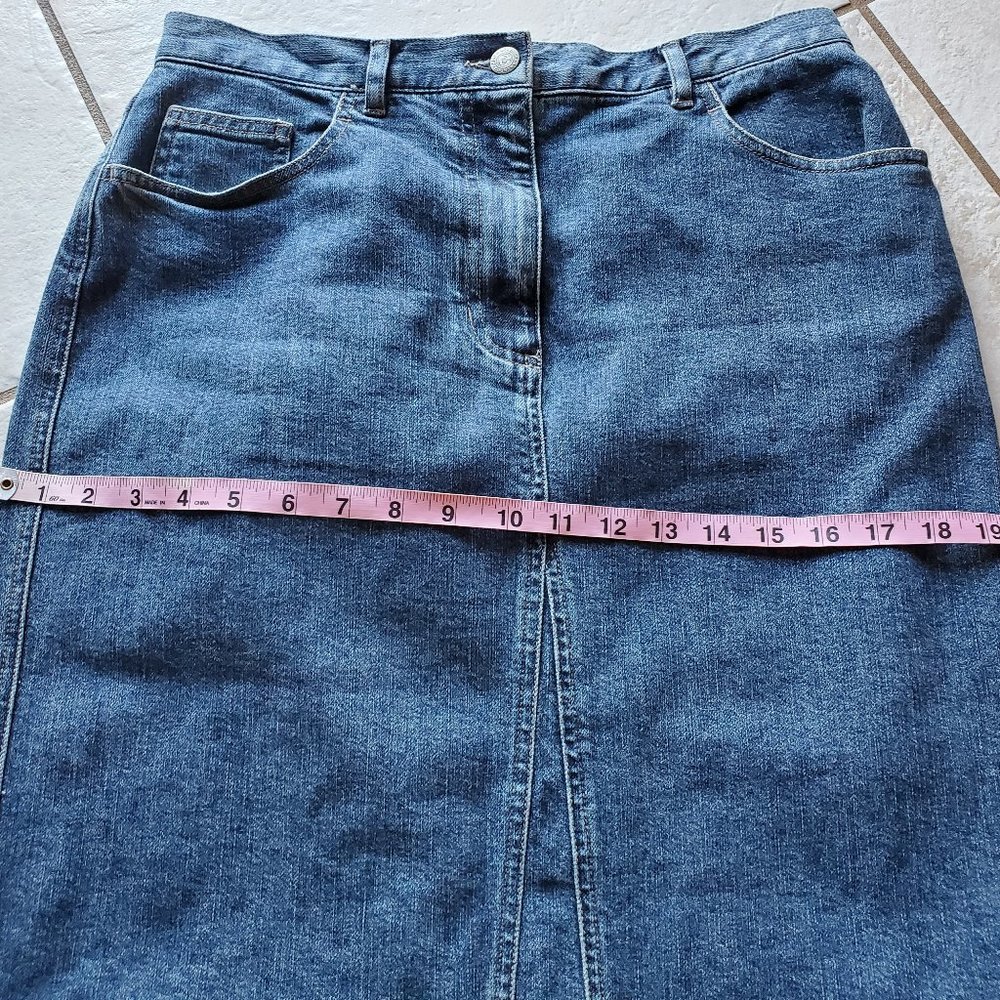 Jones New York Country Denim Jean Skirt Size 8 - Picture 4 of 8